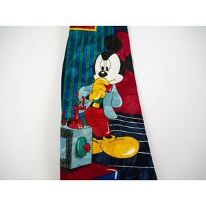 Vintage Disney Mickey Unlimited Mens Necktie Tie Mickey Mouse Time Machine